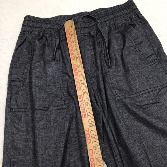 PRANA Mantra Hemp Jogger Women XS (30x26) Charcoal Gray Drawstring Elastic Cuff - Picture 9 of 16